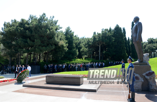 Azerbaijan marks 93rd birthday anniversary of National Leader Heydar Aliyev. Azerbaijan, Baku, 10 May 2016 